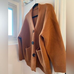 Rust oversized Coatigan